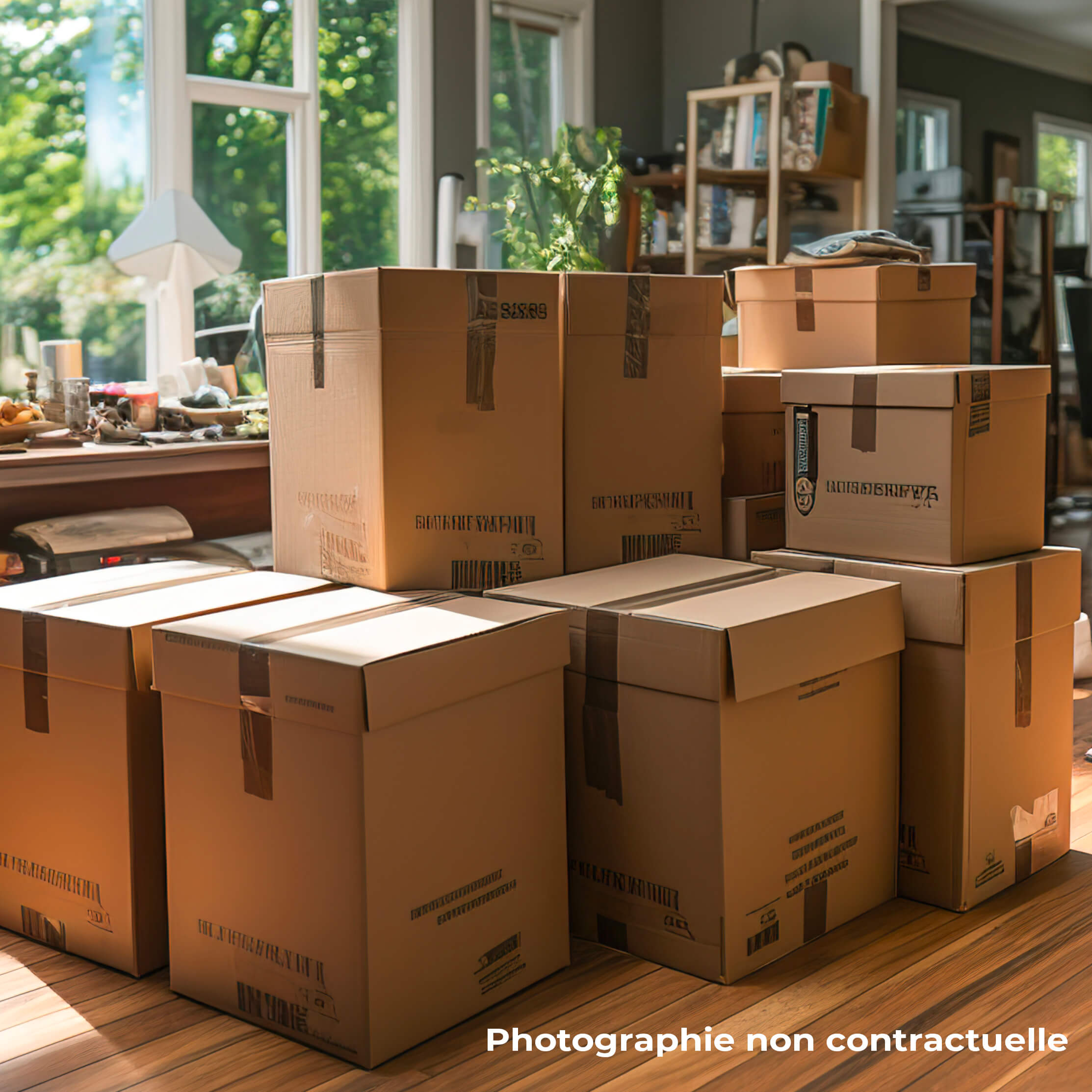 Vignette : cartons de déménagement